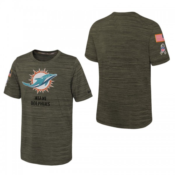 Youth Miami Dolphins Olive 2022 Salute To Service ...