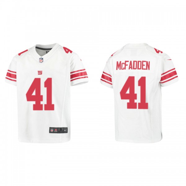 Youth New York Giants Micah McFadden White Game Je...