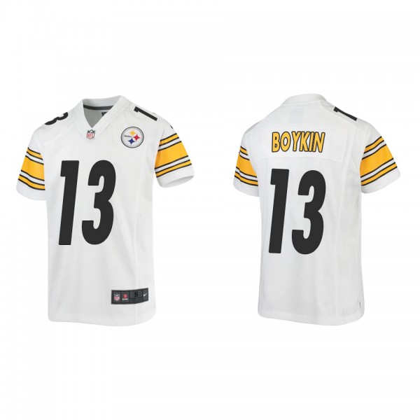 Youth Pittsburgh Steelers Miles Boykin White Game ...