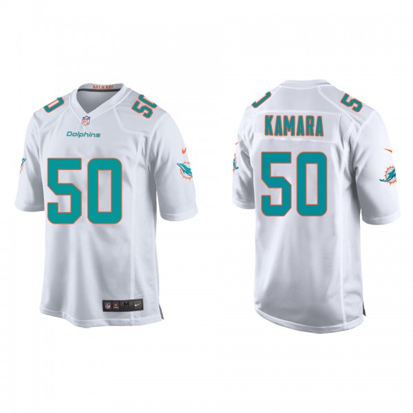 Youth Mohamed Kamara Miami Dolphins White Game Jer...