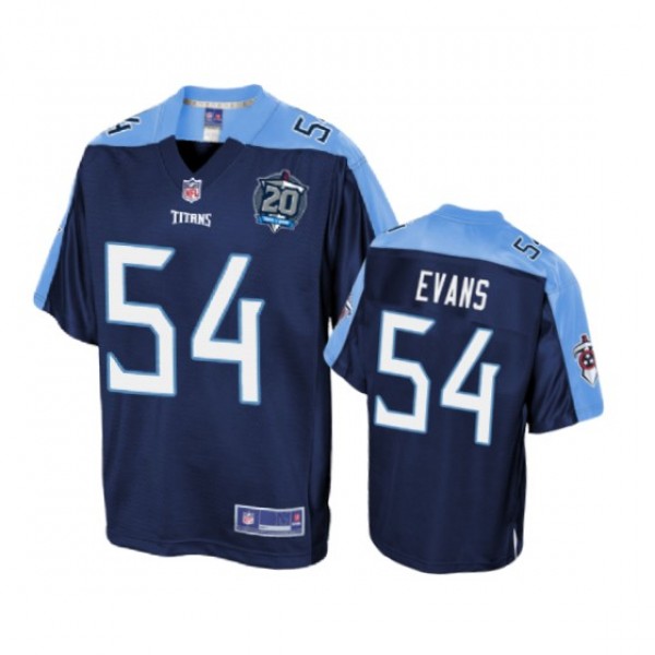 Tennessee Titans Rashaan Evans Navy Pro Line Jersey - Youth