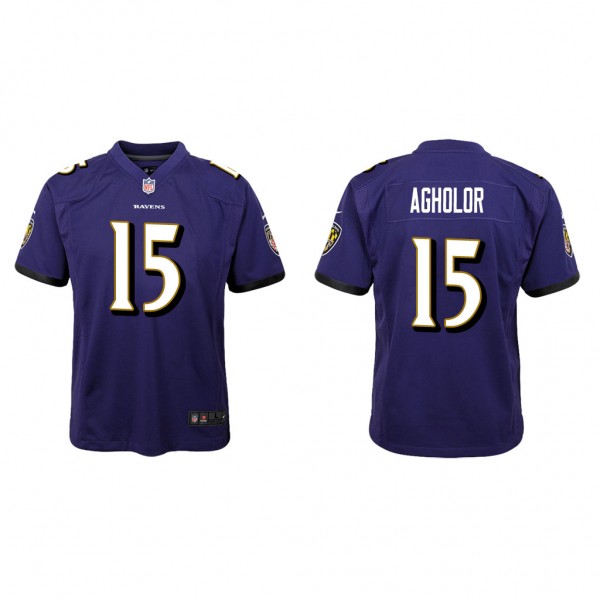 Youth Nelson Agholor Baltimore Ravens Purple Game ...