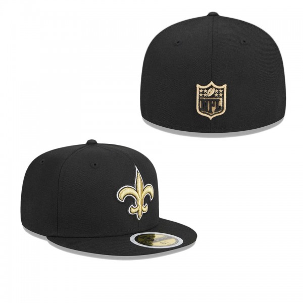 Youth New Orleans Saints Black Main 59FIFTY Fitted...