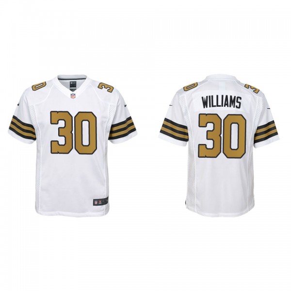 Youth Jamaal Williams New Orleans Saints White Alt...