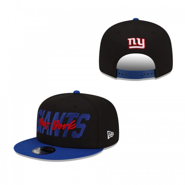Youth New York Giants New Era Black Royal 2022 NFL Draft 9FIFTY Snapback Hat