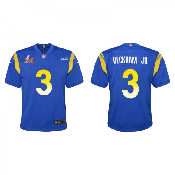 Youth Los Angeles Rams Odell Beckham Jr. Royal Sup...