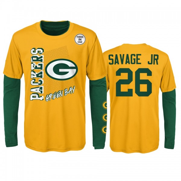 Green Bay Packers Darnell Savage Jr. Gold Green Fo...