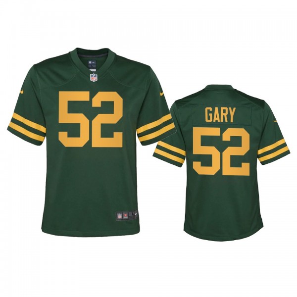 Youth Packers Rashan Gary Green Alternate Game Jersey