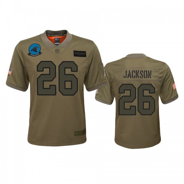 Youth Carolina Panthers Donte Jackson Camo 2019 Sa...