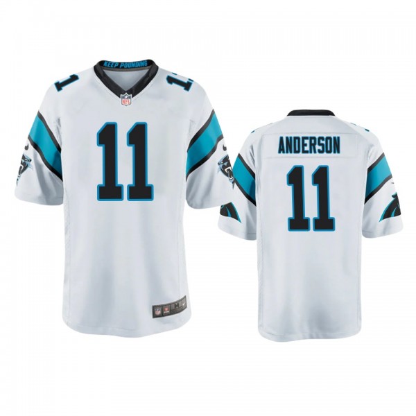 Youth Panthers Robby Anderson White Game Jersey