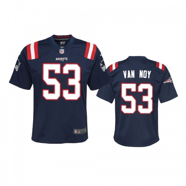 Youth Patriots Kyle Van Noy Navy Game Jersey