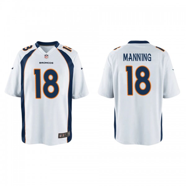 Youth Peyton Manning Denver Broncos White Game Jer...