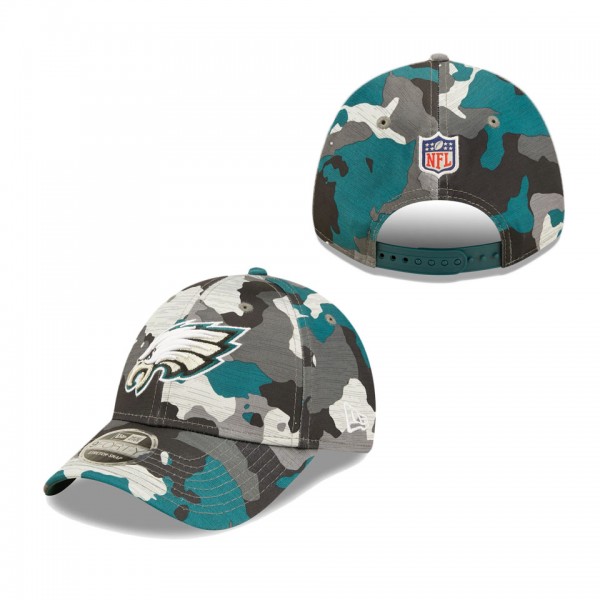 Youth Philadelphia Eagles Camo 2022 NFL Training Camp Official 9FORTY Adjustable Hat