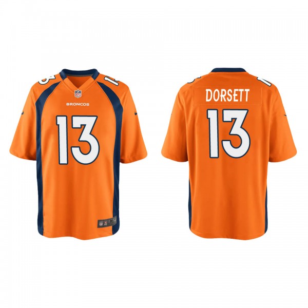 Youth Denver Broncos Phillip Dorsett Orange Game J...