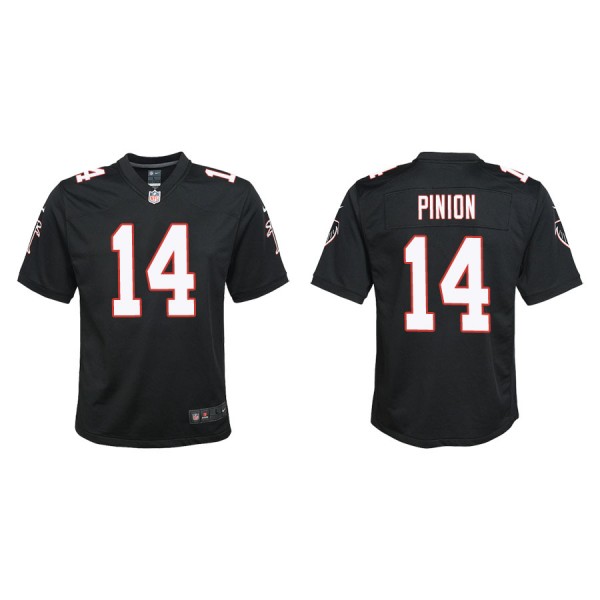 Youth Pinion Falcons Black Throwback Game Jersey