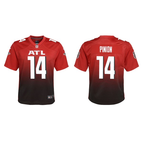 Youth Pinion Falcons Red Alternate Game Jersey
