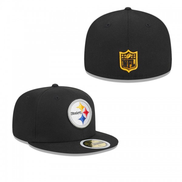 Youth Pittsburgh Steelers Black Main 59FIFTY Fitted Hat