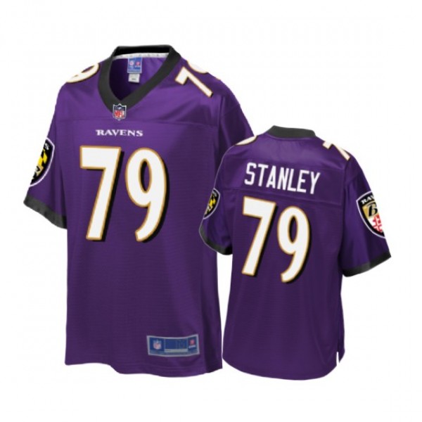 Baltimore Ravens Ronnie Stanley Purple Pro Line Je...