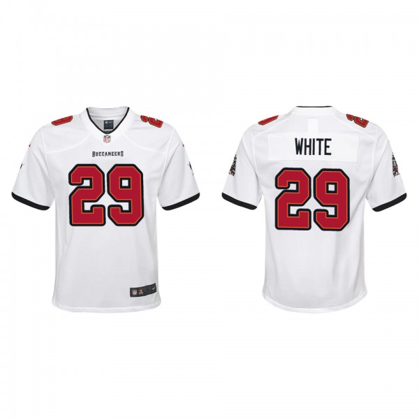 Youth Tampa Bay Buccaneers Rachaad White White 2022 NFL Draft Game Jersey