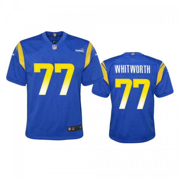 Youth Rams Andrew Whitworth Royal Game Jersey