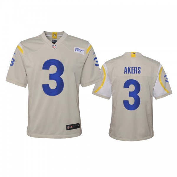 Youth Rams Cam Akers Bone Game Jersey
