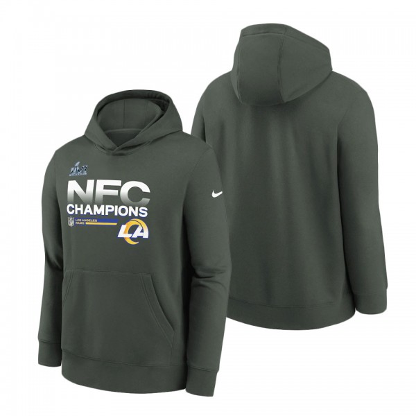Youth Los Angeles Rams Nike Anthracite 2021 NFC Ch...