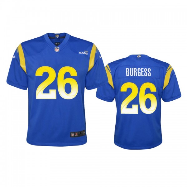 Youth Rams Terrell Burgess Royal Game Jersey