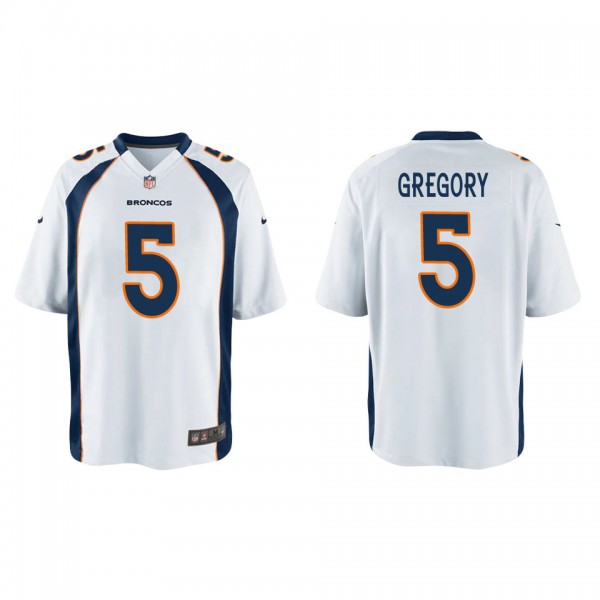 Youth Randy Gregory Denver Broncos White Game Jersey