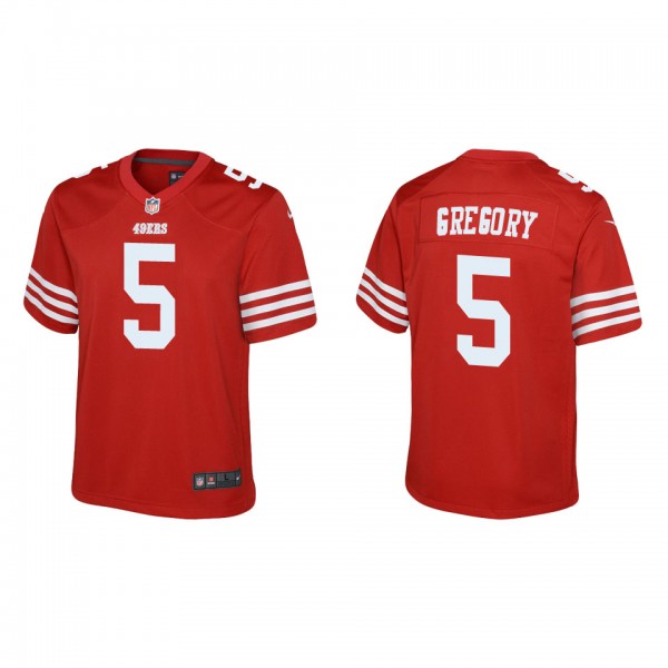 Youth San Francisco 49ers Randy Gregory Scarlet Ga...