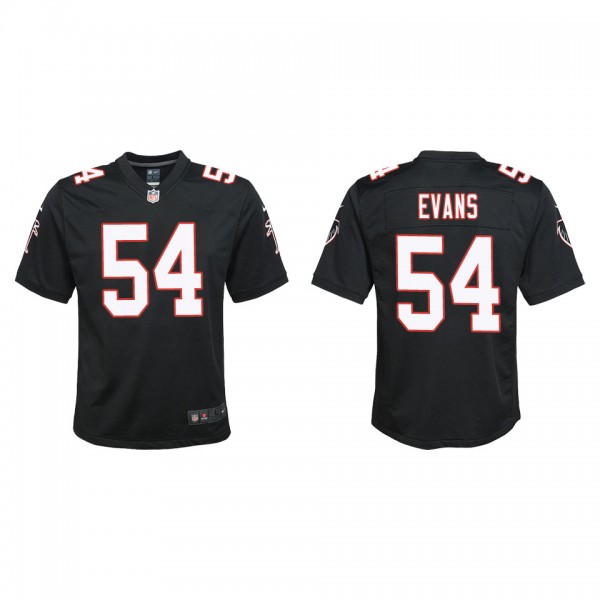 Youth Atlanta Falcons Rashaan Evans Black Throwbac...
