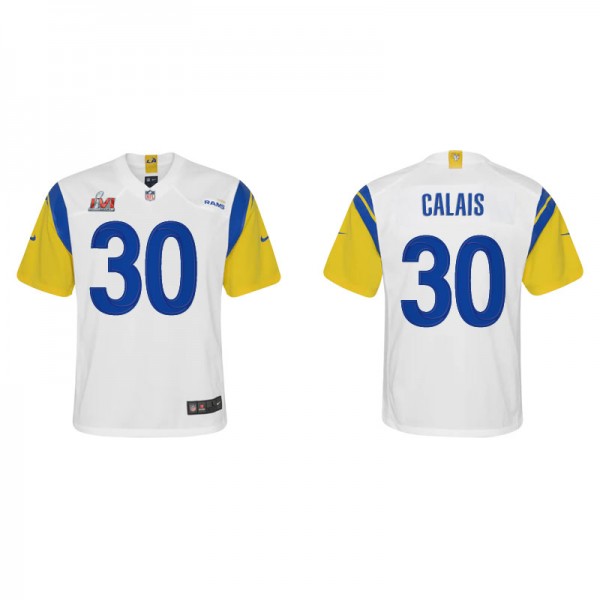 Youth Los Angeles Rams Raymond Calais White Gold S...
