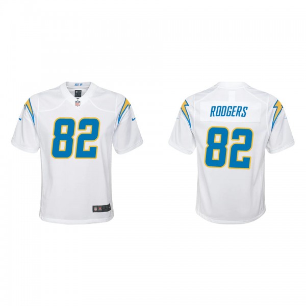 Youth Los Angeles Chargers Richard Rodgers White G...