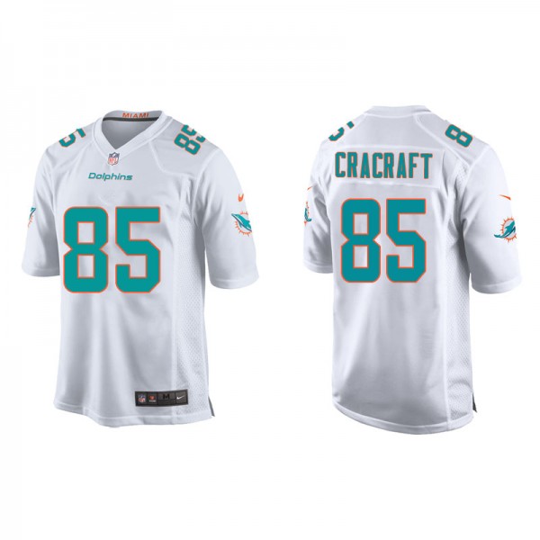 Youth Miami Dolphins River Cracraft White Game Jer...