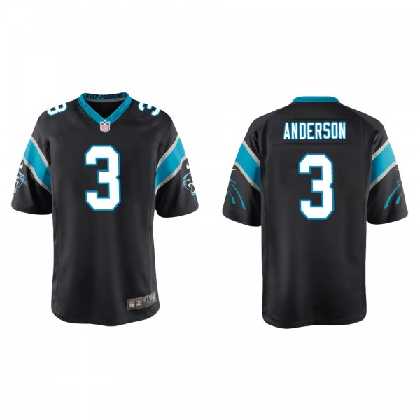 Youth Carolina Panthers Robby Anderson Black Game Jersey