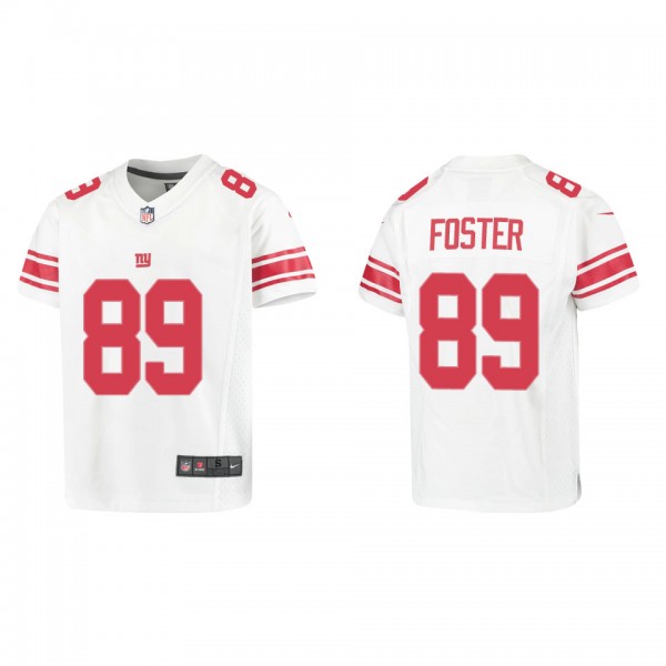 Youth Robert Foster New York Giants White Game Jer...