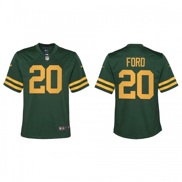 Youth Green Bay Packers Rudy Ford Green Alternate Game Jersey