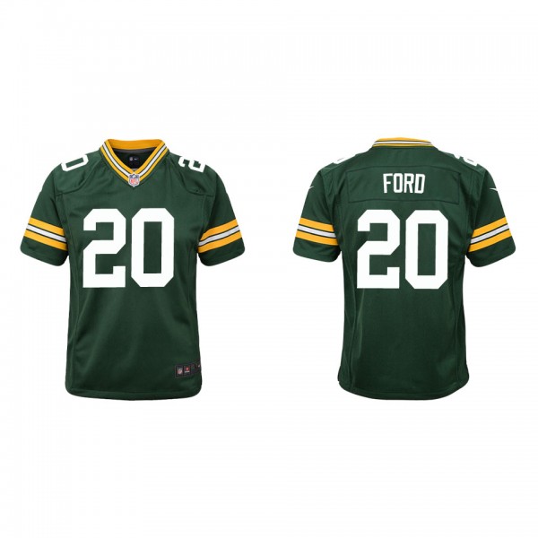Youth Green Bay Packers Rudy Ford Green Game Jerse...