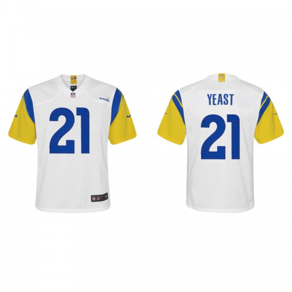 Youth Los Angeles Rams Russ Yeast White Alternate ...