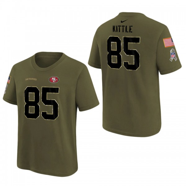 Youth San Francisco 49ers George Kittle Olive 2022...
