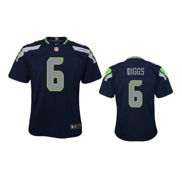 Youth Seahawks Quandre Diggs College Navy Game Jer...
