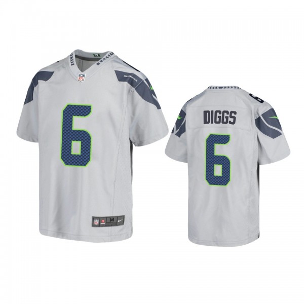 Youth Seahawks Quandre Diggs Gray Game Jersey