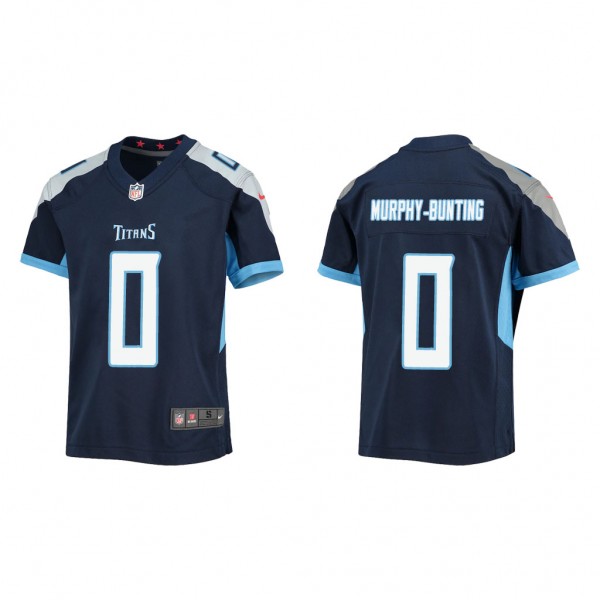 Youth Sean Murphy-Bunting Tennessee Titans Navy Game Jersey