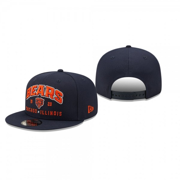 Youth Chicago Bears Navy Stacked 9FIFTY Snapback H...