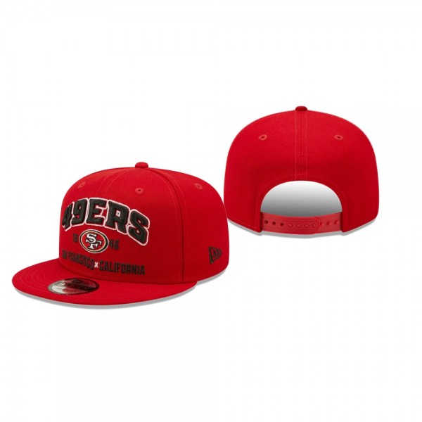 Youth San Francisco 49ers Scarlet Stacked 9FIFTY S...