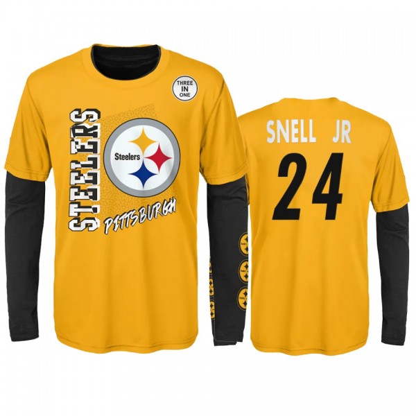 Pittsburgh Steelers Benny Snell Jr. Gold Black For...