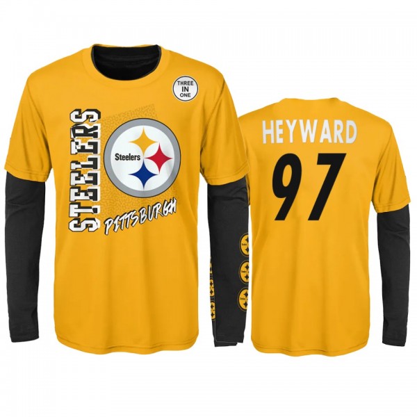 Pittsburgh Steelers Cameron Heyward Gold Black For...