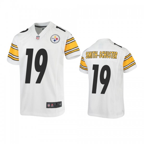 Youth Steelers JuJu Smith-Schuster White Game Jers...