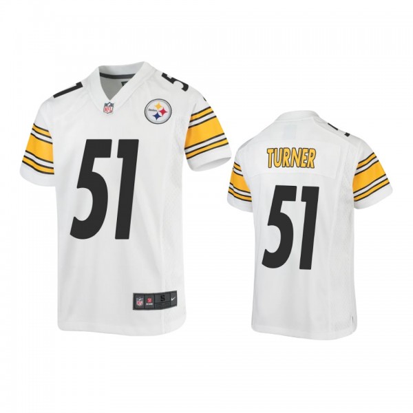 Youth Steelers Trai Turner White Game Jersey