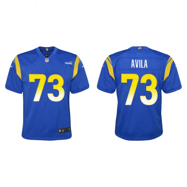 Youth Los Angeles Rams Steve Avila Royal 2023 NFL ...
