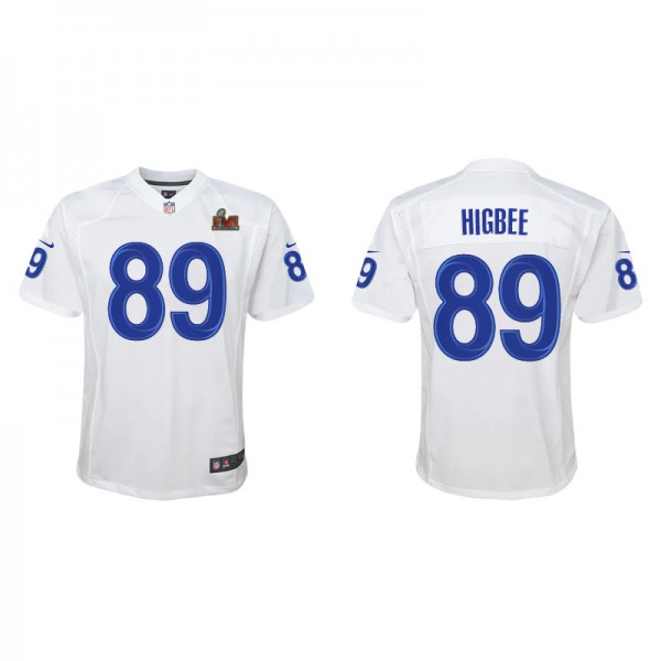 Youth Tyler Higbee Los Angeles Rams White Super Bo...